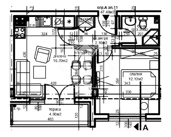 Продава се Двустаен апартамент в Пловдив, Христо Смирненски - 54 кв.м за 1110 €/кв.м - Снимка #1