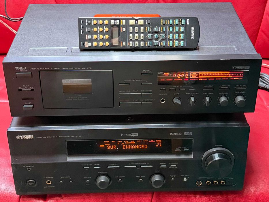 Receiver Yamaha RXV 757 si Deck KX 670