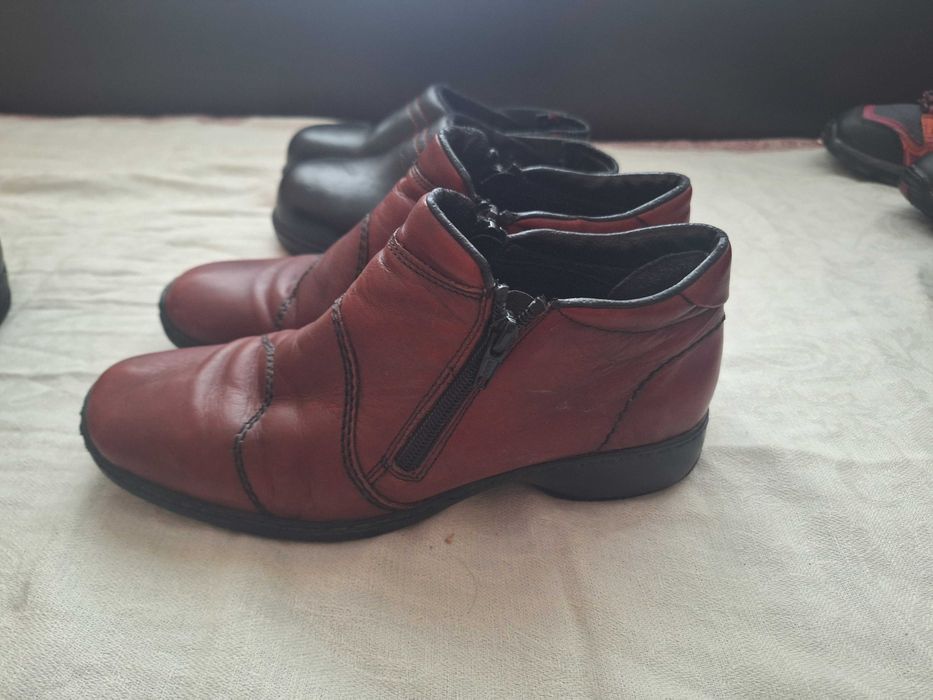 Дамски обувки Rieker от естествена кожа 39 н