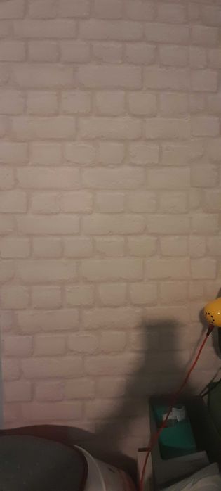 Тапет бели тухлички