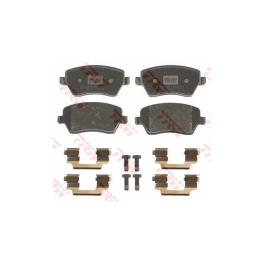 Set placute frana punte fata Jaguar F-Pace (X761), 09.2015-, I-Pace, X590, 02.2018-; XE (X760), 03.2015-, XF (X260), 05.2015-, Land Rover Range Rover Velar L560, 03.2017-, TRW GDB2145