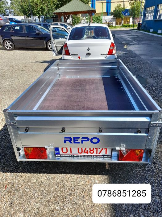 Remorca 750kg Repo,basculabila ,atv,moto,rar inclus