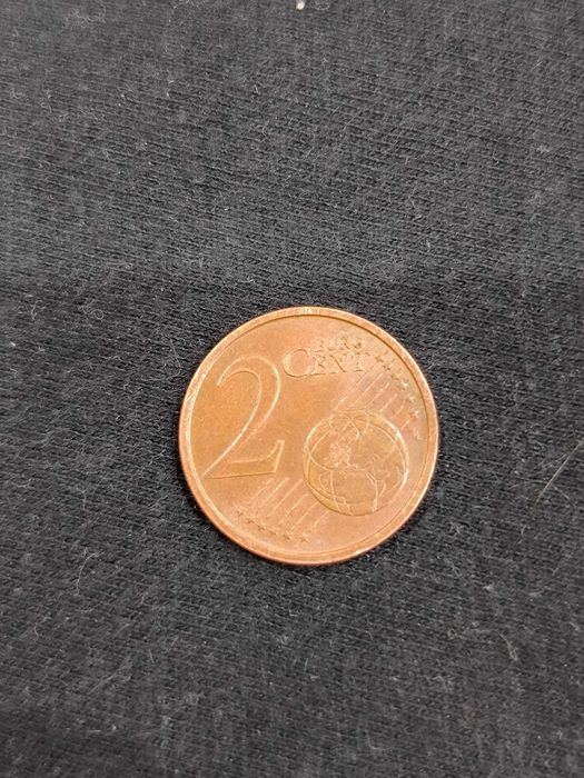 Монета 2 евро цента Италия 2002г. рядка