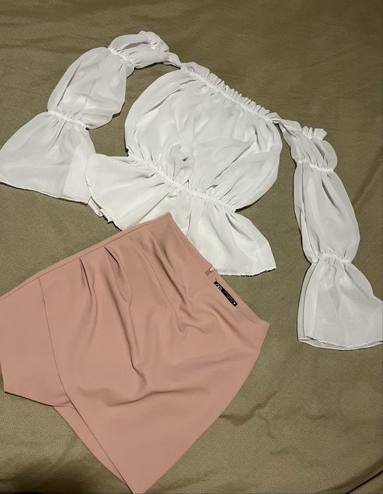 Дамски дрехи– рокля, ризи и комплект Зара пола с риза