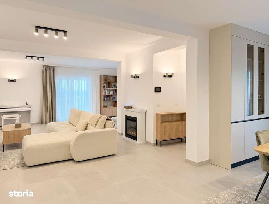 Penthouse de lux 160 mp mobilat de închiriat bloc nou Ipotești,Suceava