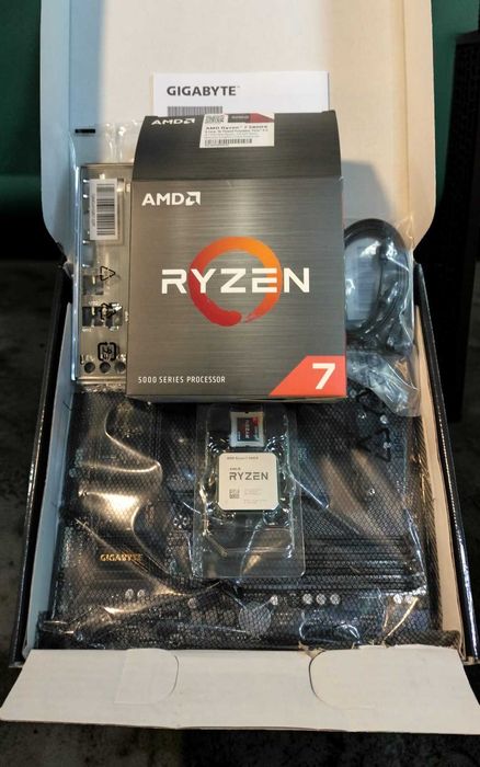 KIT Ryzen 7 5800X 4.7 Ghz AMD, 16GB DDR4 3200 Corsair, Gigabyte B550M