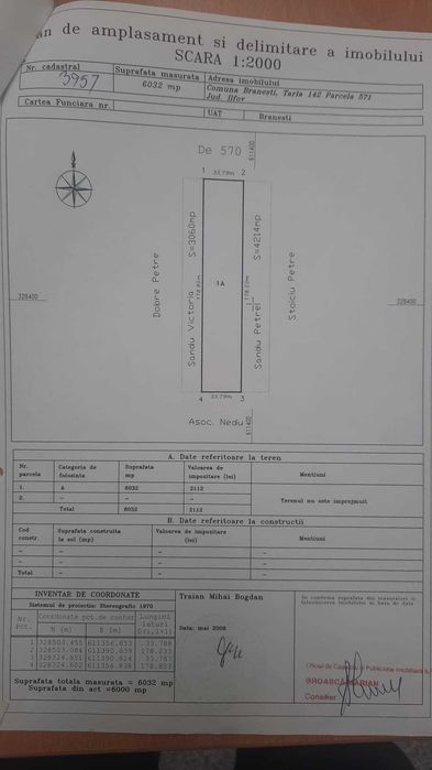 Teren extravilan 6032 mp - Autostrada Soarelui (A2) - Branesti, Islaz