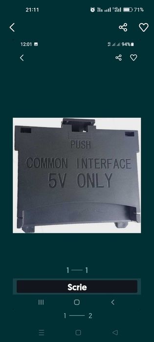 Adaptor Ci+Samsung pentru decorarea canalelor sunați pe Nr ms nu merge