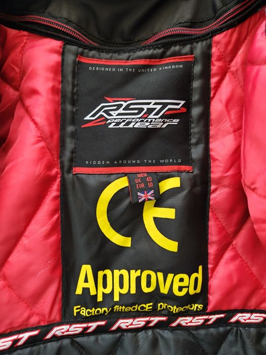 Кожено яке за мотор RST Tractech Evo с гърбица