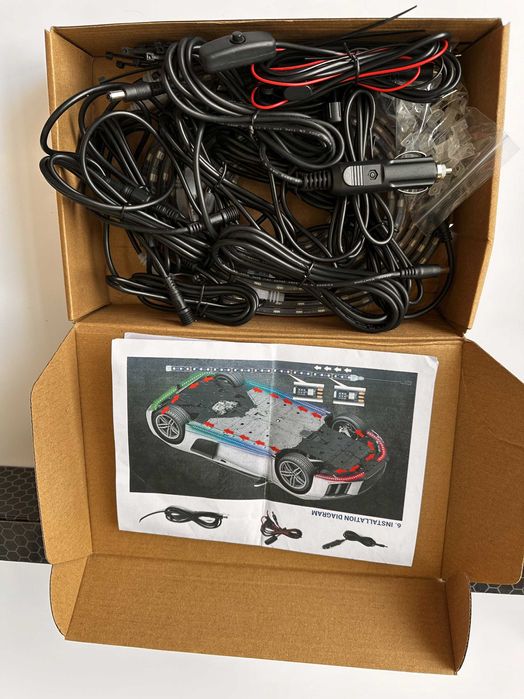 Underglow lumini ambientale sub masina RGB ambient LED dinamic