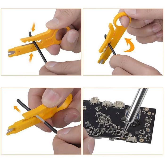 Професионален Комплект електрически поялник 100W с аксесоари ел.