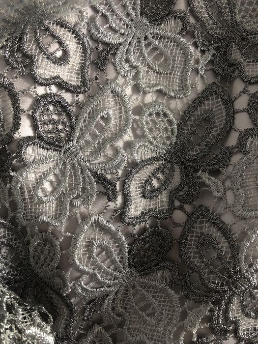 Rochie eleganta gri-argintiu