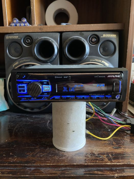 ALPINE UTE-204DAB - КАЧЕСТВЕН!- BLUETOOTH, USB, Aux плеър за кола, авто радио сд cd