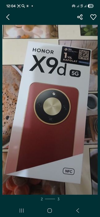 Продам новый смартфон Honor x9 d.12/256