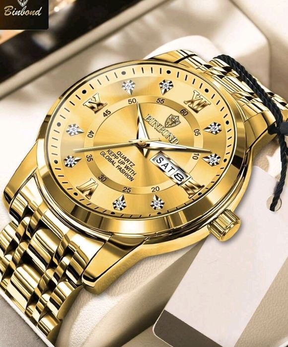 Различни модели мъжки календарни светещи кварцови часовници