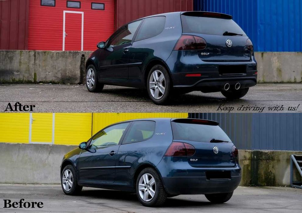 Добавка за Задна Броня , подходящ за VW Golf 5 V (2003-2007) R32 Look