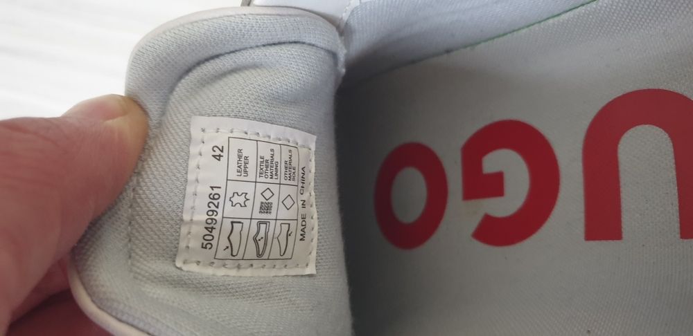 Hugo Boss HUGO Leather 42/26.5 - 27 см ОРИГИНАЛ Мъжки кец от ест. кожа