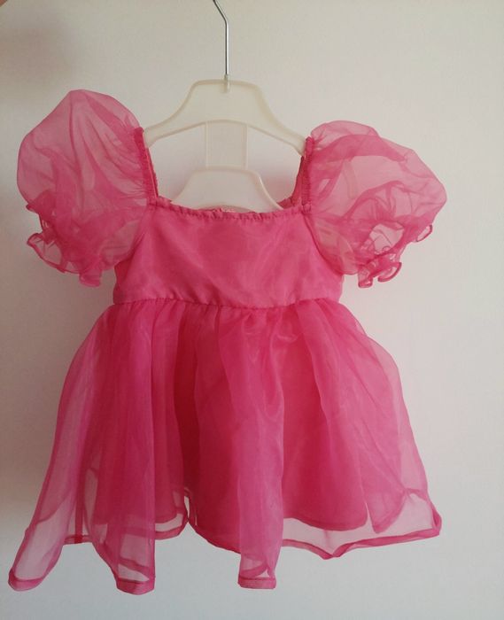 Rochita bebe roz 6 - 9 luni tull