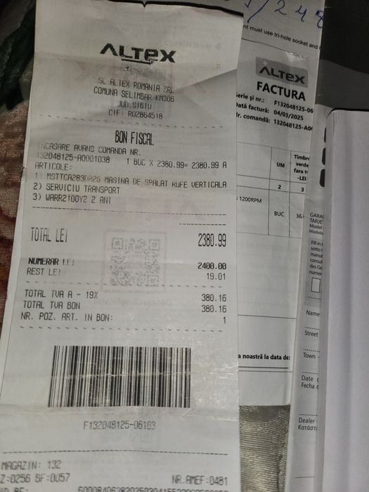 Masina de spalat verticala 8 kg in garantie