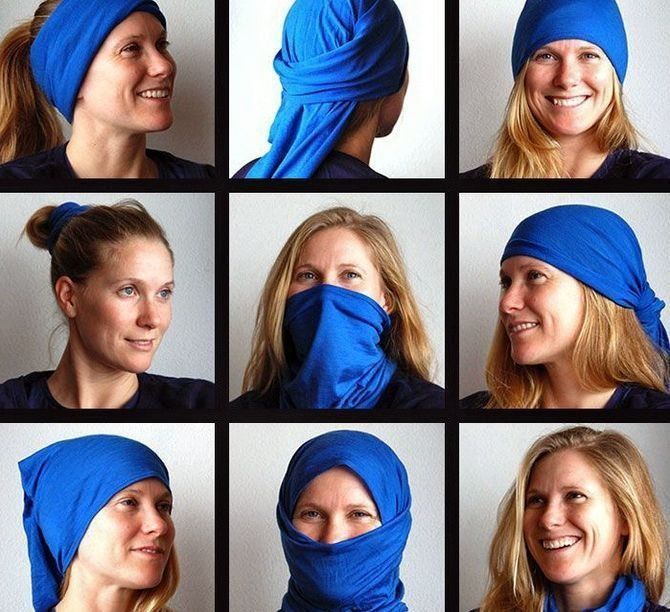 Бафф, балаклава, повязка для лица.