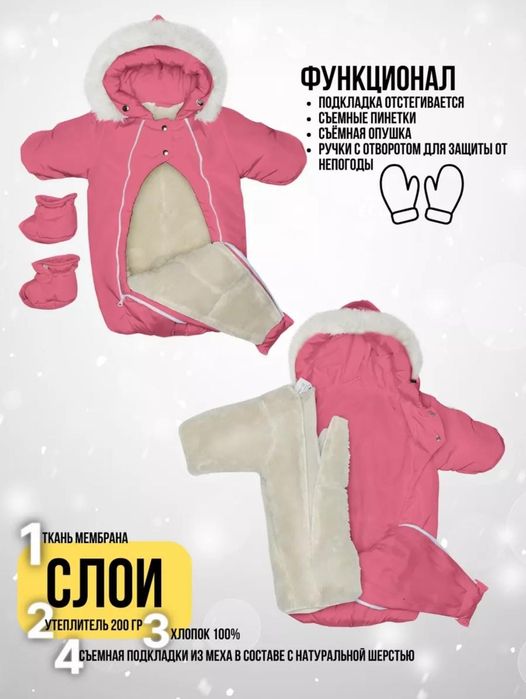 Зимний комбинезон на девочку