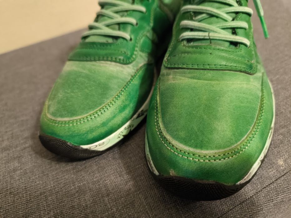 Adidasi Cetti green leather