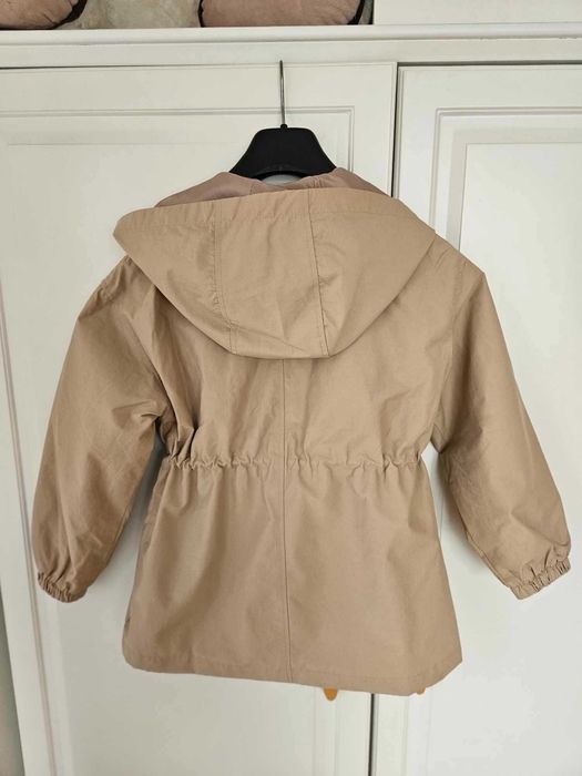 Момичешко яке с качулка Mango 128 см