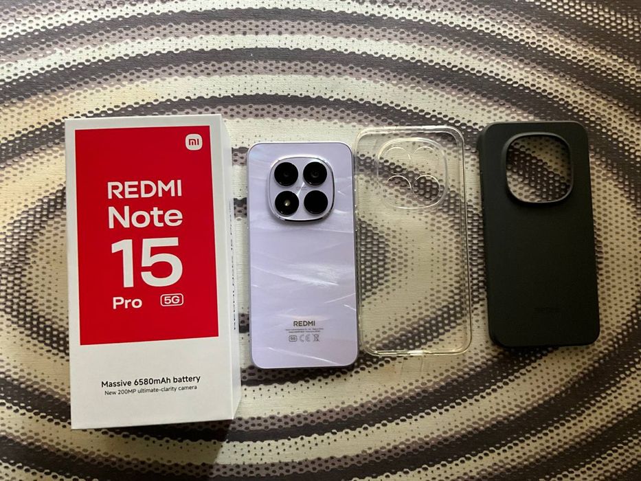 Redmi Note 15Pro 5g 8+8/256gb xolati yengi 7kunlik full komplekt