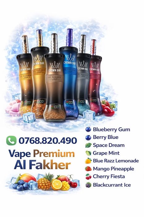 Oferta! Al Fakher Shisha 60000 k puff, Calitate premium .Import Dubai