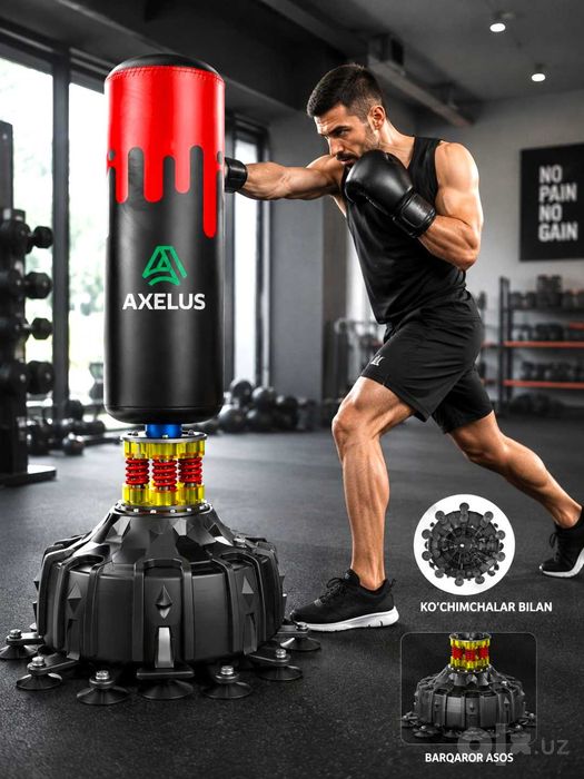 Mishok   AXELUS boks qopi — 185 × 60 sm narxlar kilshilgan holda