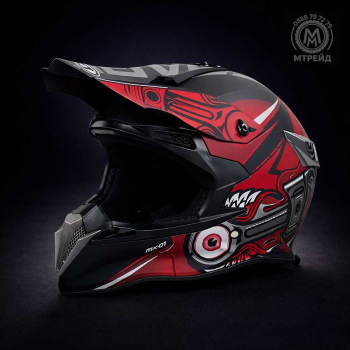 Кросова каска SPARK, Full Face, DOT Сертификат, Размер: S; M; L; XL