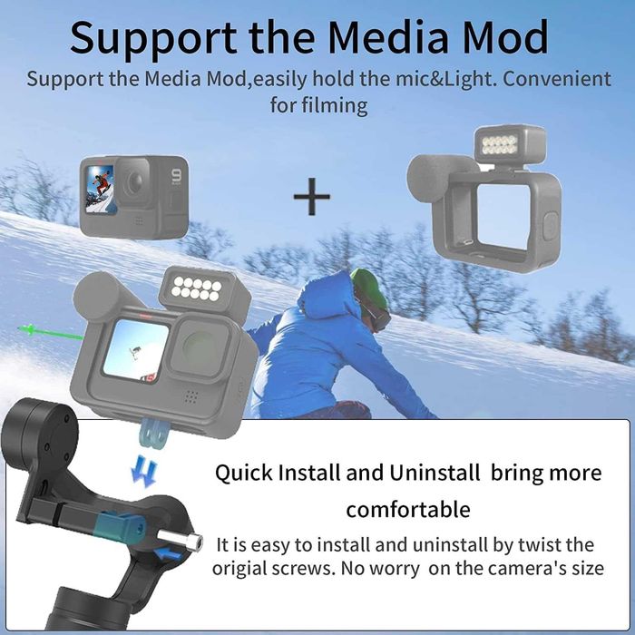 Stabilizator Gimbal INKEE Falcon Plus pentru cameră de acțiune GoPro