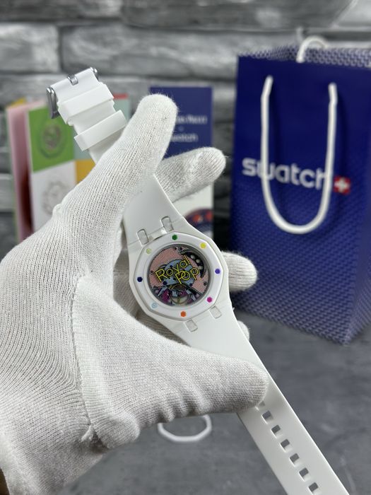 Ceas Ap X Swatch Royal Pop Huit Blanc