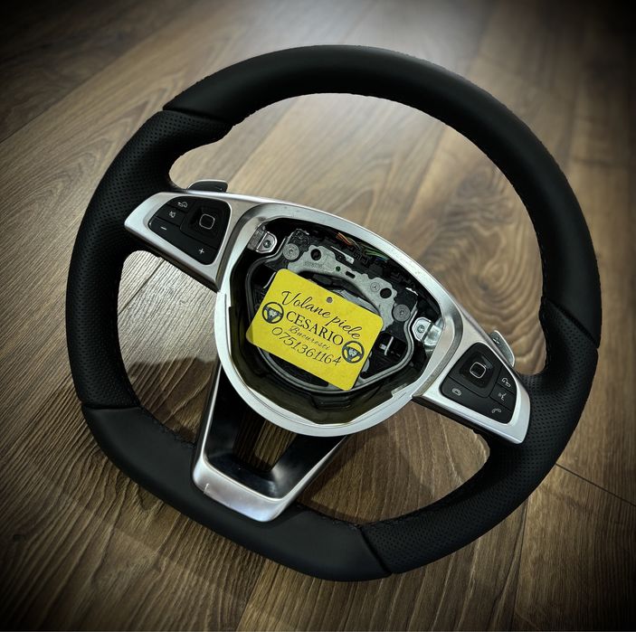 Volan piele naturala nappa Mercedes AMG W213 w205 w212 A E C Class GLE