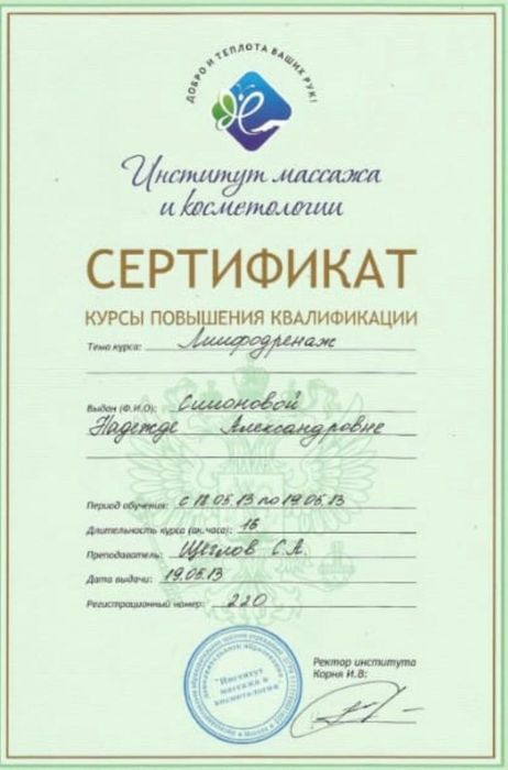 Массаж спины профессиональный