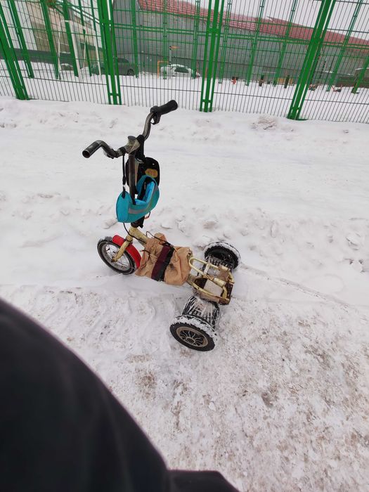 Трёхколёсный электросамокат самодельный