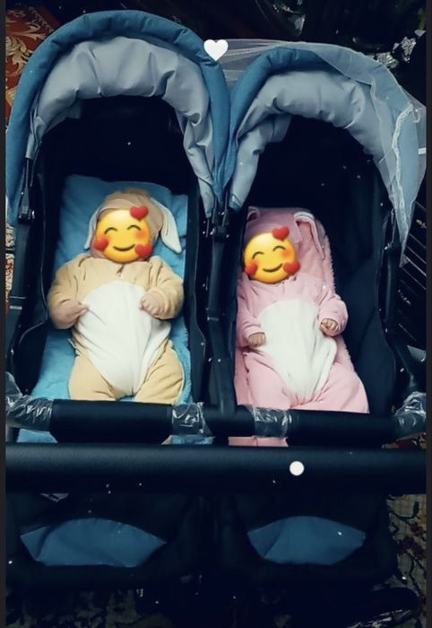 коляска для двойни
