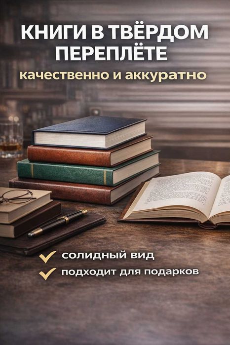Книги в твёрдом переплёте — качественно и аккуратно