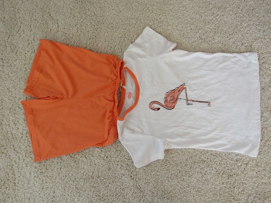 Нова лятна трикотажна детска пижама за момиче 134/140