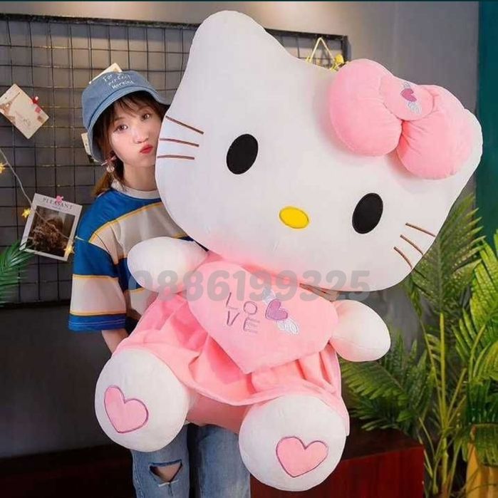 Голяма плюшена играчка Hello Kitty, 105см