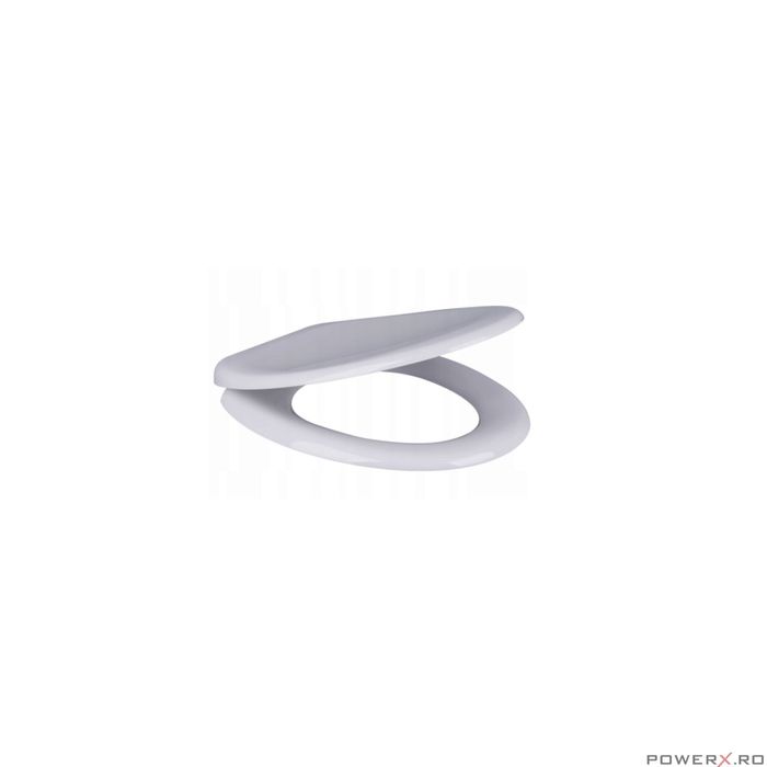 Capac WC inchidere silentioasa/eliberare rapida, duroplast alb, placa