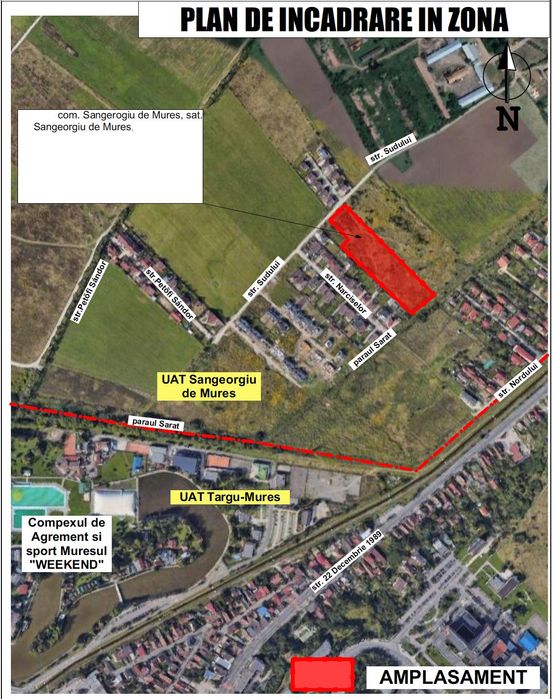 Terenuri Sângeorgiu de Mureș 590–700 mp – PUZ aprobat, CF individual, Zona MEDEX