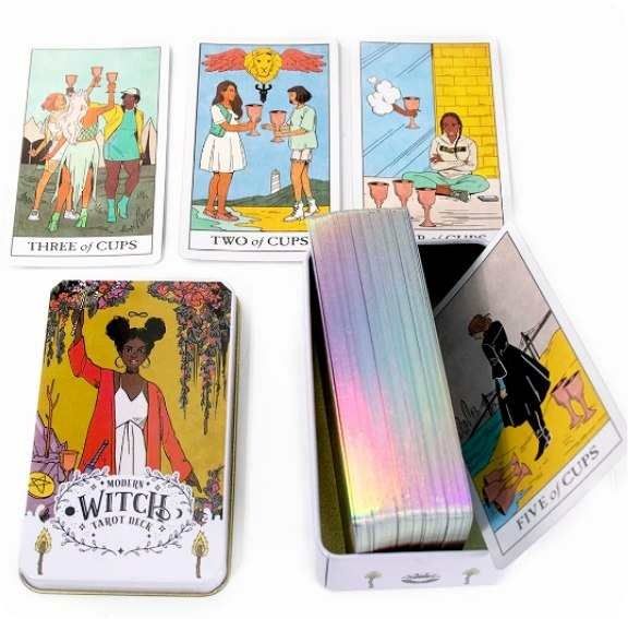Таро МАК Современной ведьмы (Modern Witch Tarot) 6*10 в жестяном боксе