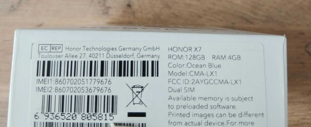 Honor X7 + Гаранция