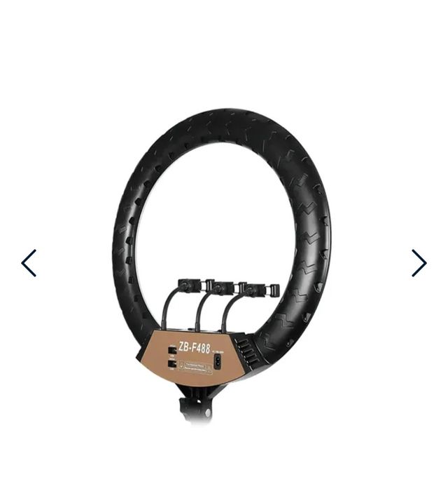 55 CM, Кольцевая лампа, с пультом управления, чёрная