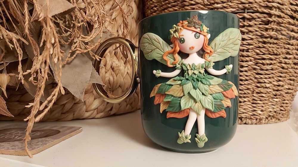 Cadou martisor fetite, sotie/iubita cana zana elfita natura handmade