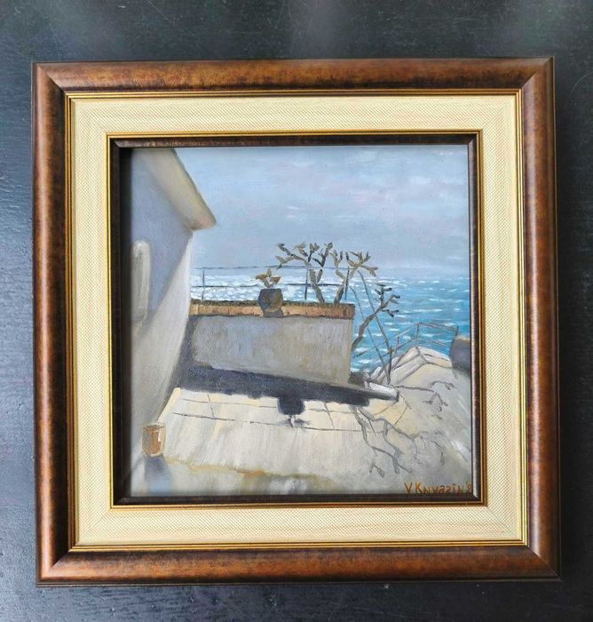 картини масло върху фазер, 20см Х 20см, различни сюжети