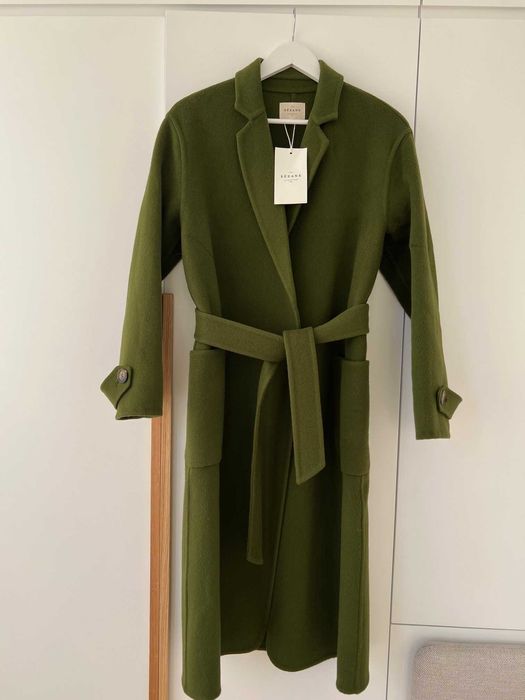 Sezane, Mederick Coat, Garden Green, размер 36