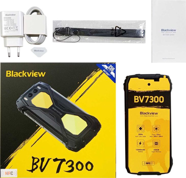 Blackview BV7300 18GB RAM 256GB ROM,15000 mAh батерия,с IP68/69 защита