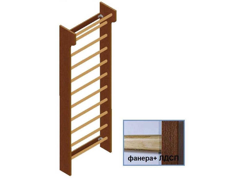 Стенка шведская, гимнастическая, деревянная